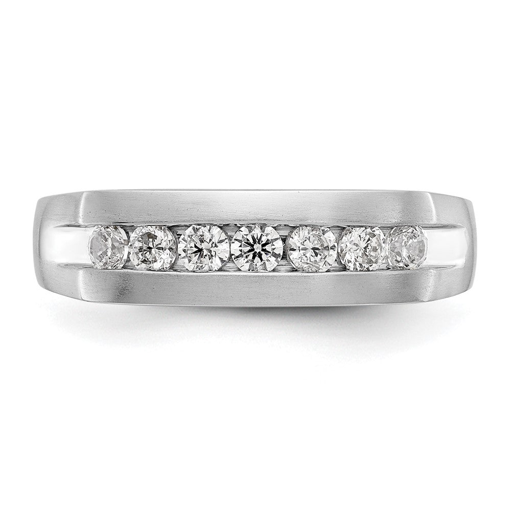 True Origin Men's Lab Grown Diamond VS+ F+ Complete Channel Band