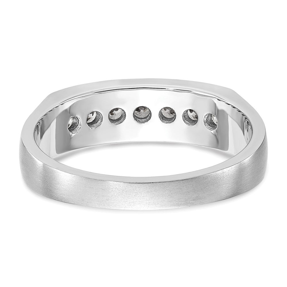 True Origin Men's Lab Grown Diamond VS+ F+ Complete Channel Band
