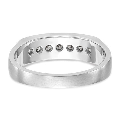 True Origin Men's Lab Grown Diamond VS+ F+ Complete Channel Band