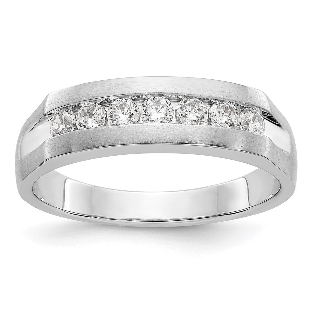 True Origin Men's Lab Grown Diamond VS+ F+ Complete Channel Band