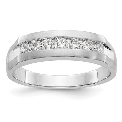True Origin Men's Lab Grown Diamond VS+ F+ Complete Channel Band