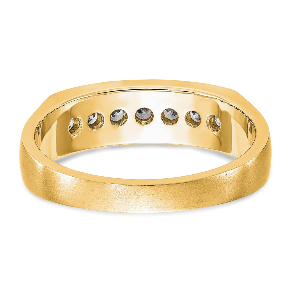 True Origin Men's Lab Grown Diamond VS+ F+ Complete Channel Band