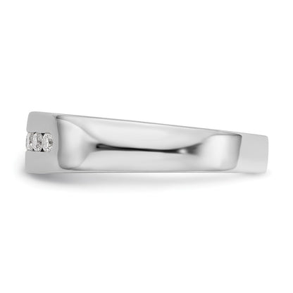 True Origin Men's Lab Grown Diamond VS+ F+ Complete Channel Band