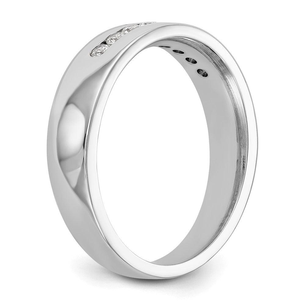 True Origin Men's Lab Grown Diamond VS+ F+ Complete Channel Band