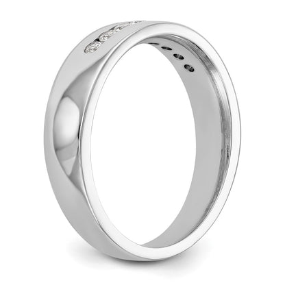 True Origin Men's Lab Grown Diamond VS+ F+ Complete Channel Band