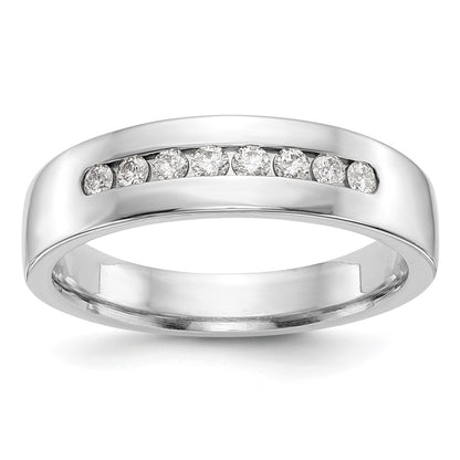 True Origin Men's Lab Grown Diamond VS+ F+ Complete Channel Band
