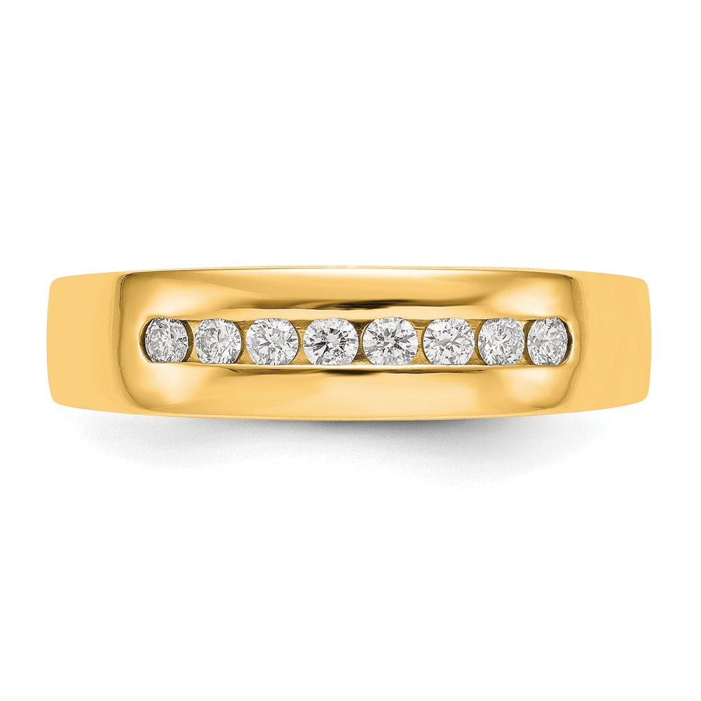 True Origin Men's Lab Grown Diamond VS+ F+ Complete Channel Band