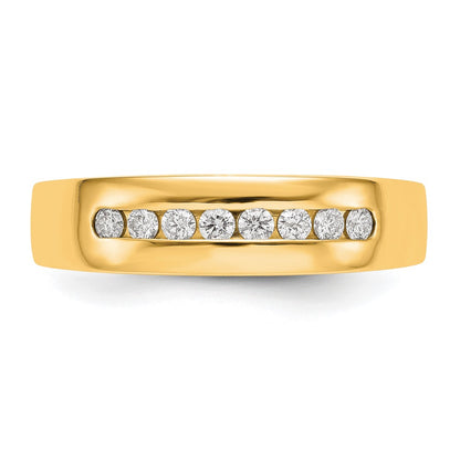 True Origin Men's Lab Grown Diamond VS+ F+ Complete Channel Band