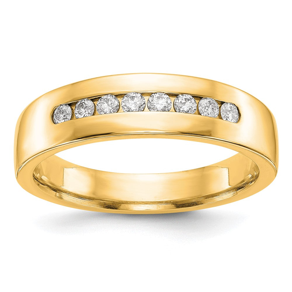 True Origin Men's Lab Grown Diamond VS+ F+ Complete Channel Band