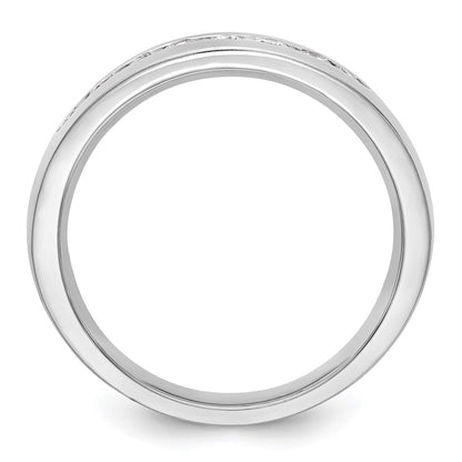True Origin Men's Lab Grown Diamond VS+ F+ Complete Channel Band