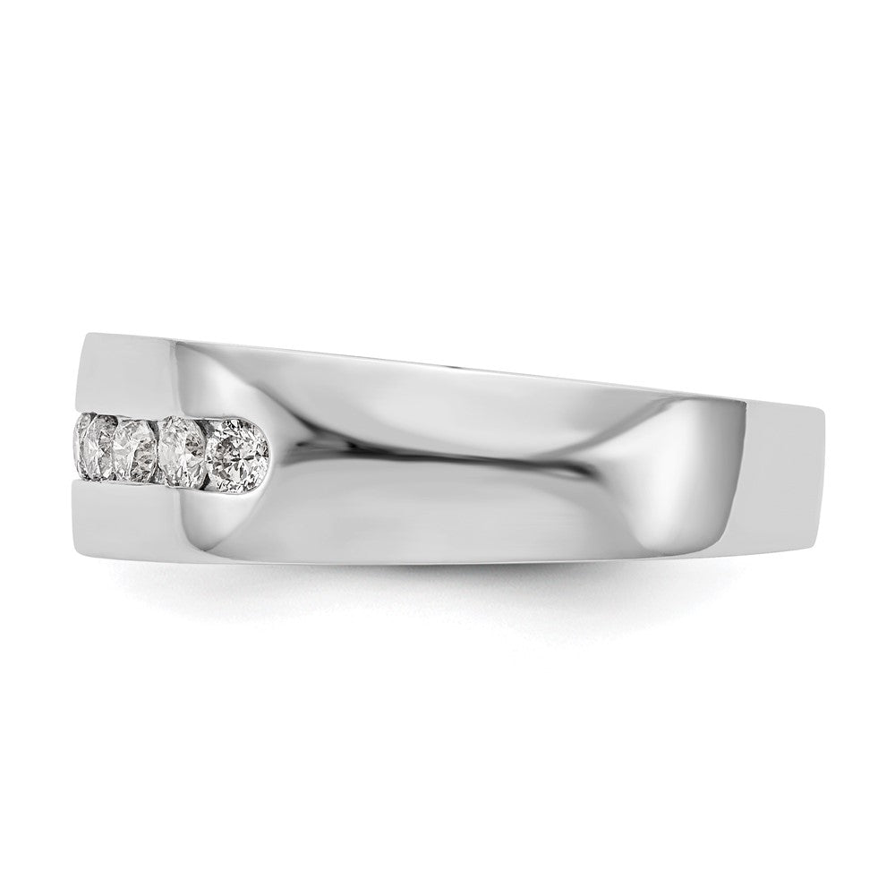 True Origin Men's Lab Grown Diamond VS+ F+ Complete Channel Band
