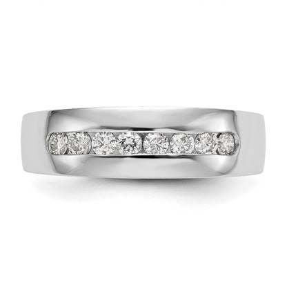 True Origin Men's Lab Grown Diamond VS+ F+ Complete Channel Band
