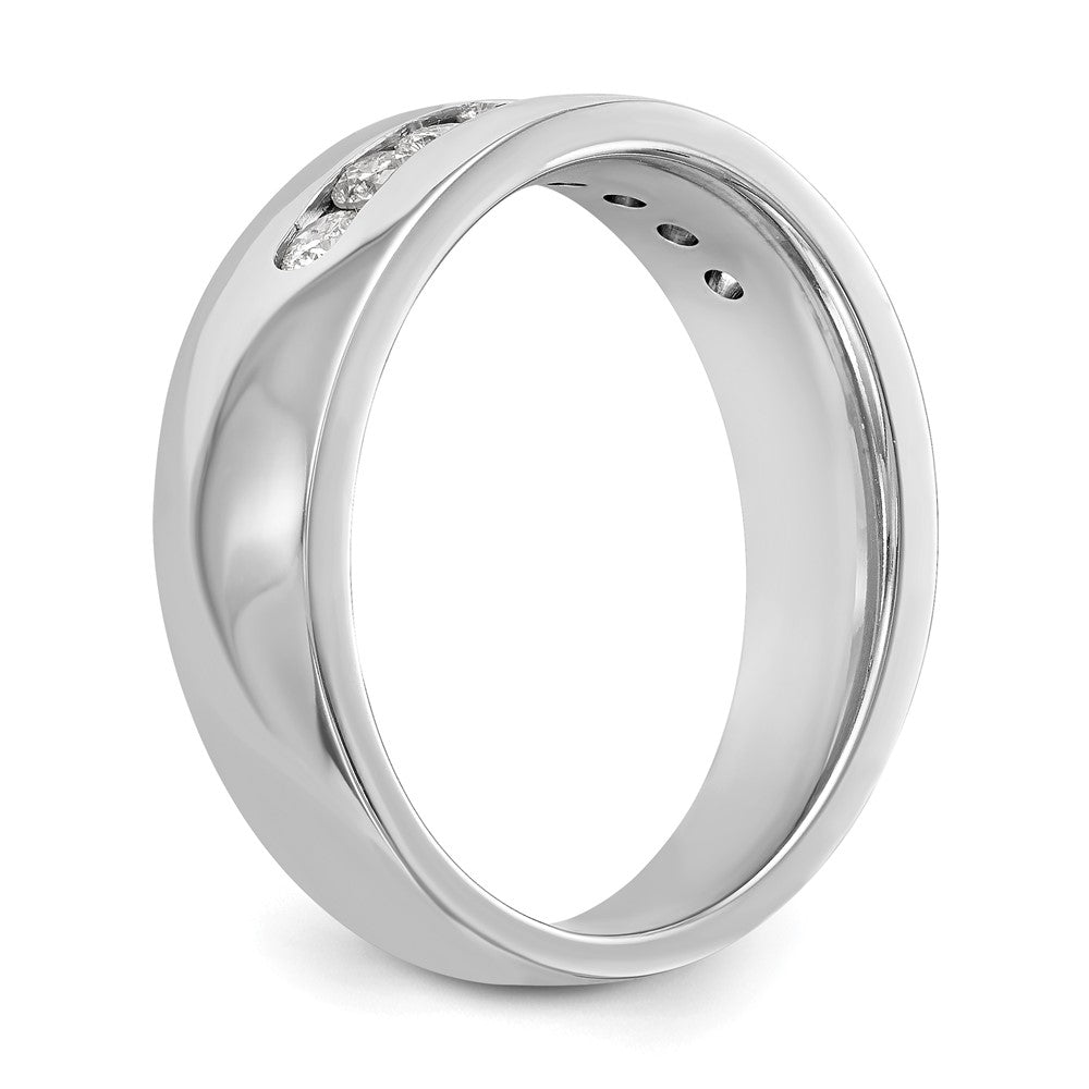 True Origin Men's Lab Grown Diamond VS+ F+ Complete Channel Band