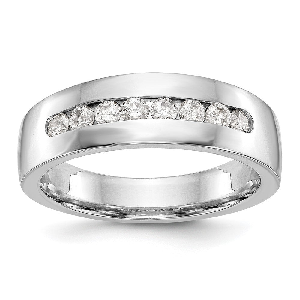 True Origin Men's Lab Grown Diamond VS+ F+ Complete Channel Band