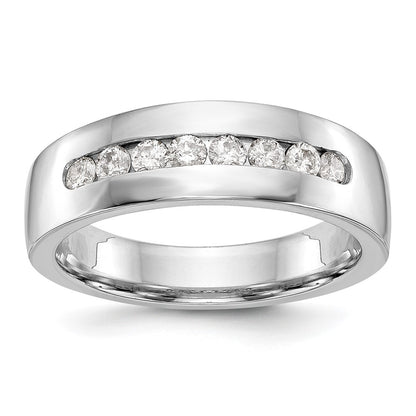 True Origin Men's Lab Grown Diamond VS+ F+ Complete Channel Band