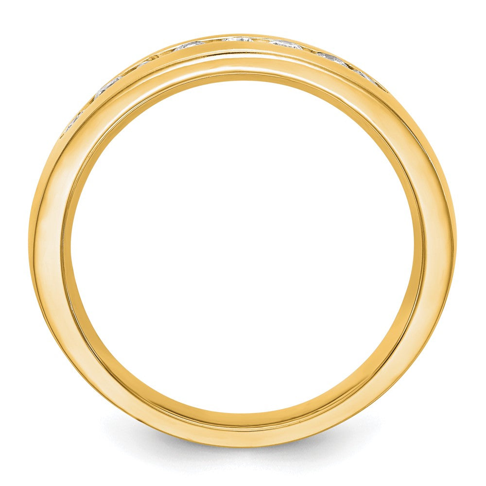True Origin Men's Lab Grown Diamond VS+ F+ Complete Channel Band