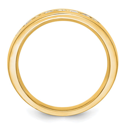 True Origin Men's Lab Grown Diamond VS+ F+ Complete Channel Band