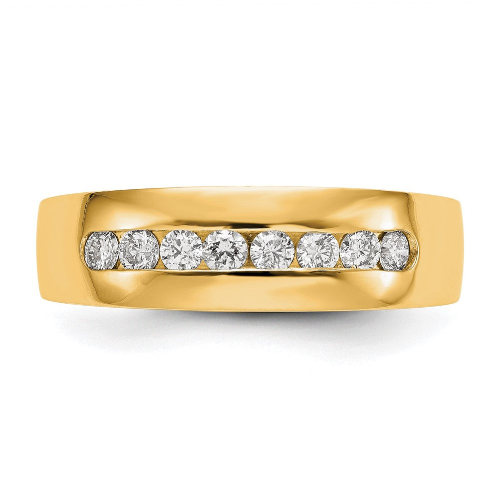 True Origin Men's Lab Grown Diamond VS+ F+ Complete Channel Band