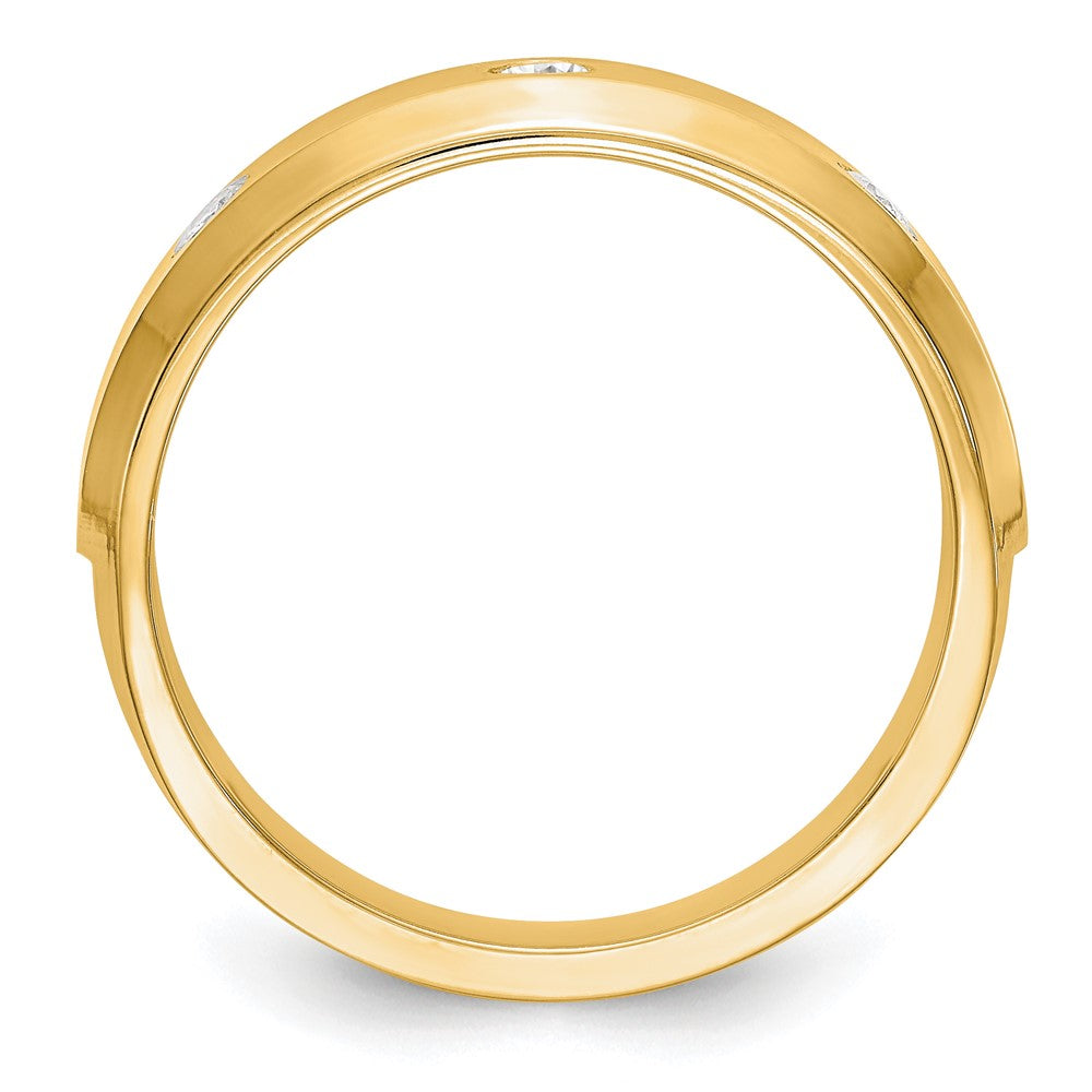 True Origin Men's Lab Grown Diamond VS+ F+ Complete Band