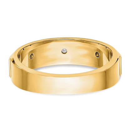 True Origin Men's Lab Grown Diamond VS+ F+ Complete Band