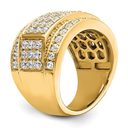 True Origin Men's Lab Grown Diamond VS+ F+ Complete Heirloom Ring