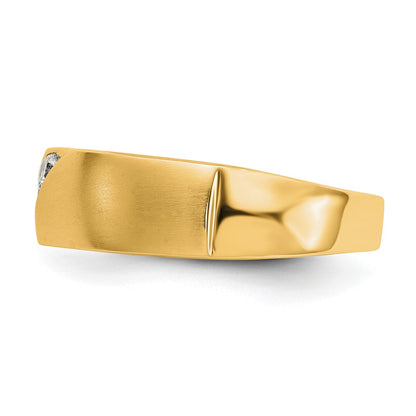 True Origin Men's Lab Grown Diamond VS+ F+ Complete Band