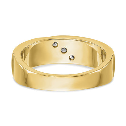 True Origin Men's Lab Grown Diamond VS+ F+ Complete Band