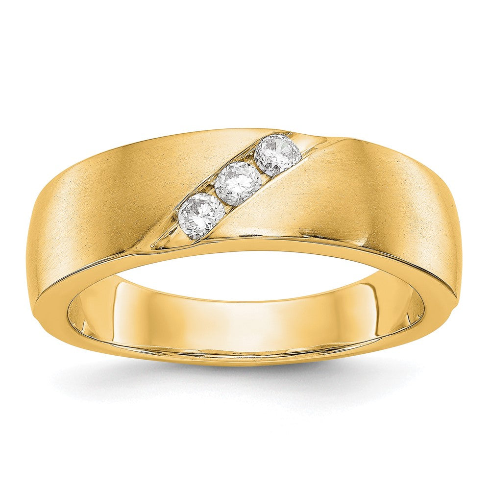 True Origin Men's Lab Grown Diamond VS+ F+ Complete Band