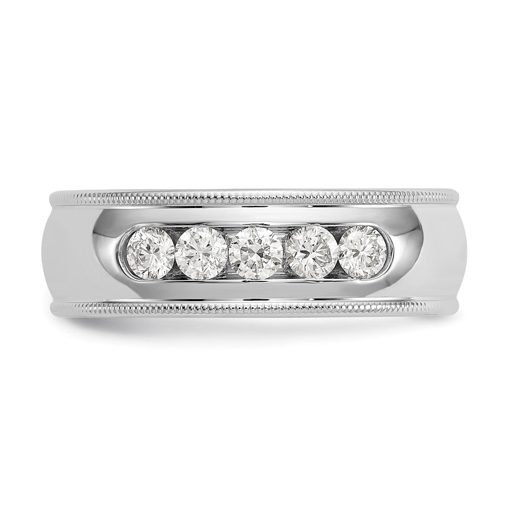True Origin Men's Lab Grown Diamond VS+ F+ Complete Miligrain Band
