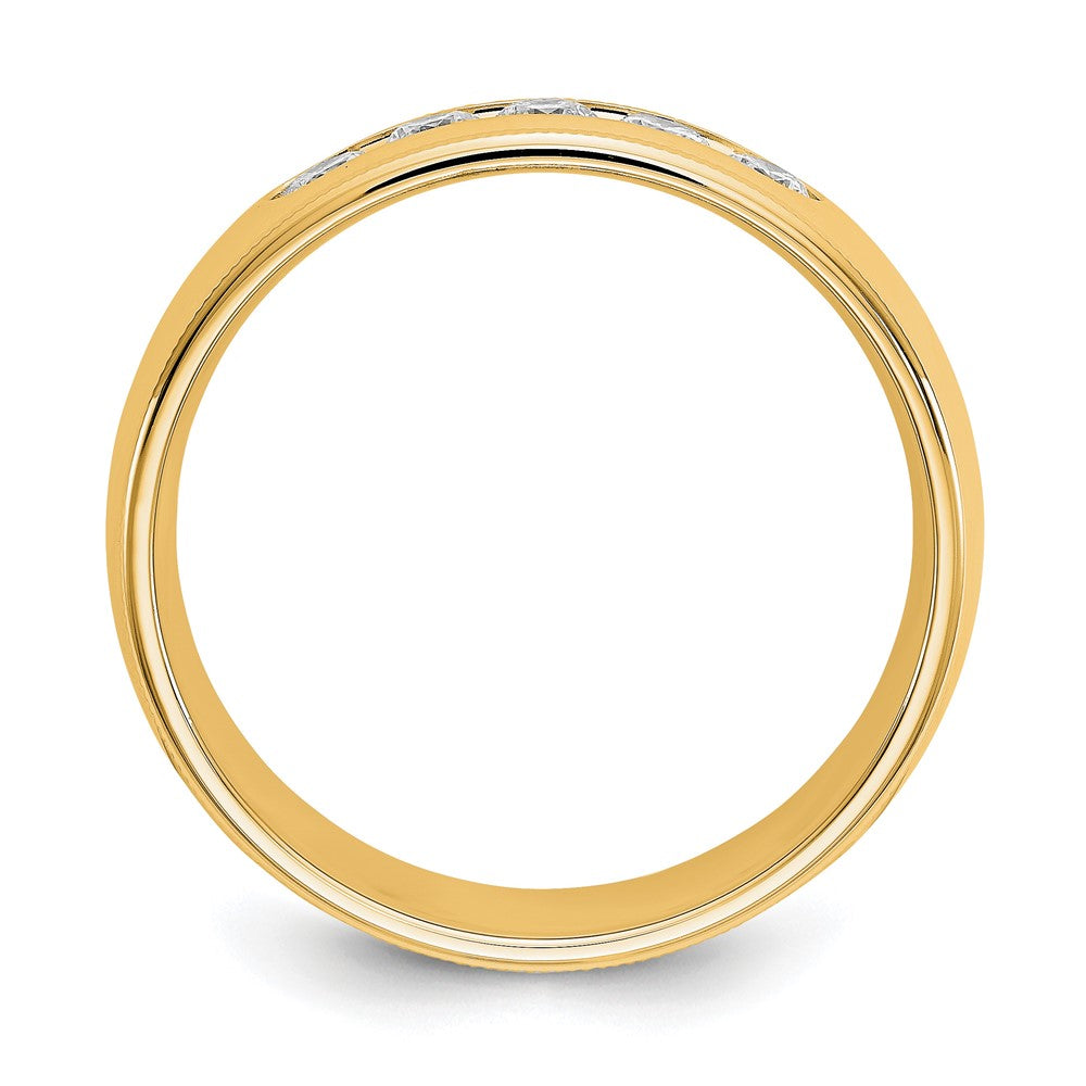 True Origin Men's Lab Grown Diamond VS+ F+ Complete Miligrain Band