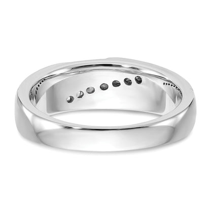 True Origin Men's Lab Grown Diamond VS+ F+ Complete Brushed and Polished Band