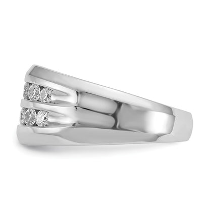 True Origin Men's Lab Grown Diamond VS+ F+ Complete Double Channel Band