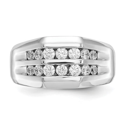 True Origin Men's Lab Grown Diamond VS+ F+ Complete Double Channel Band