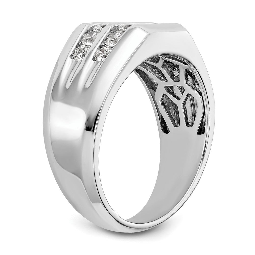 True Origin Men's Lab Grown Diamond VS+ F+ Complete Double Channel Band