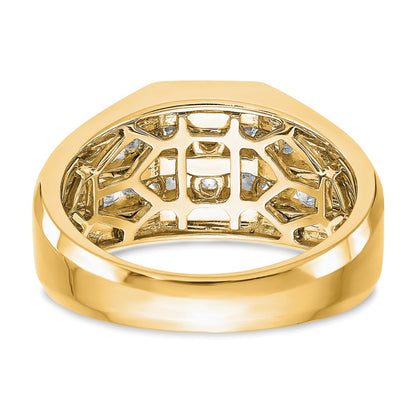 True Origin Men's Lab Grown Diamond VS+ F+ Complete Double Channel Band