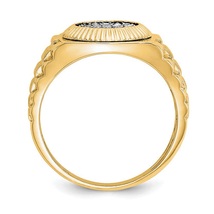 True Origin Men's Lab Grown Diamond VS+ F+ Complete Heirloom Ring