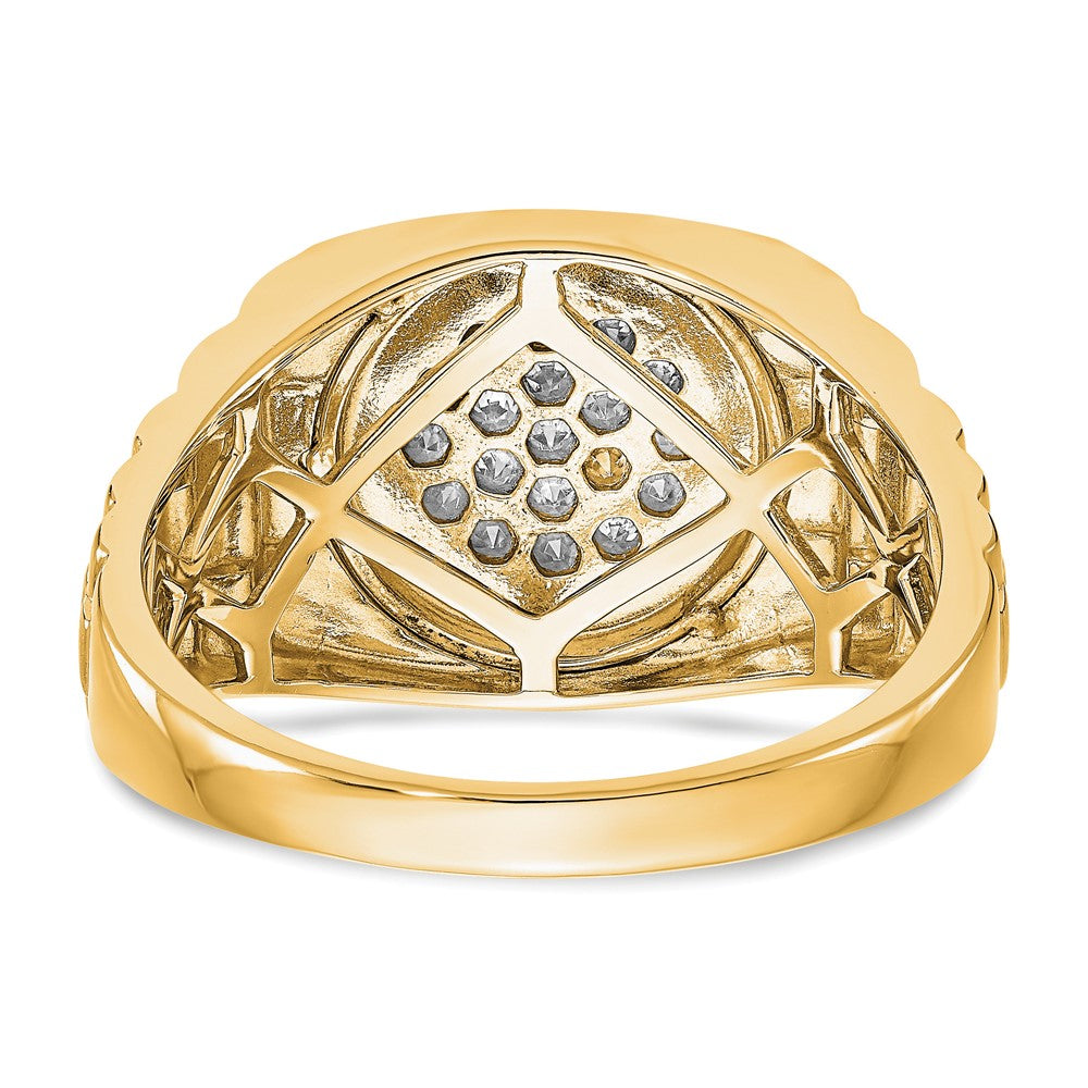 True Origin Men's Lab Grown Diamond VS+ F+ Complete Heirloom Ring