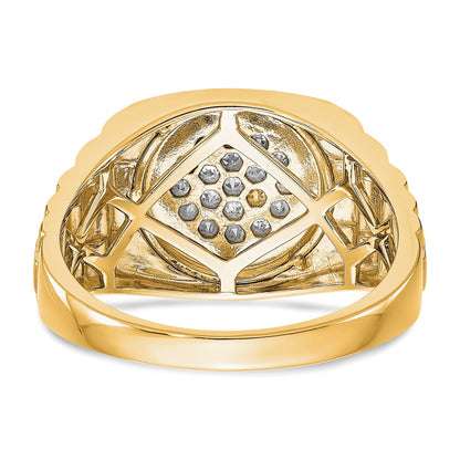 True Origin Men's Lab Grown Diamond VS+ F+ Complete Heirloom Ring