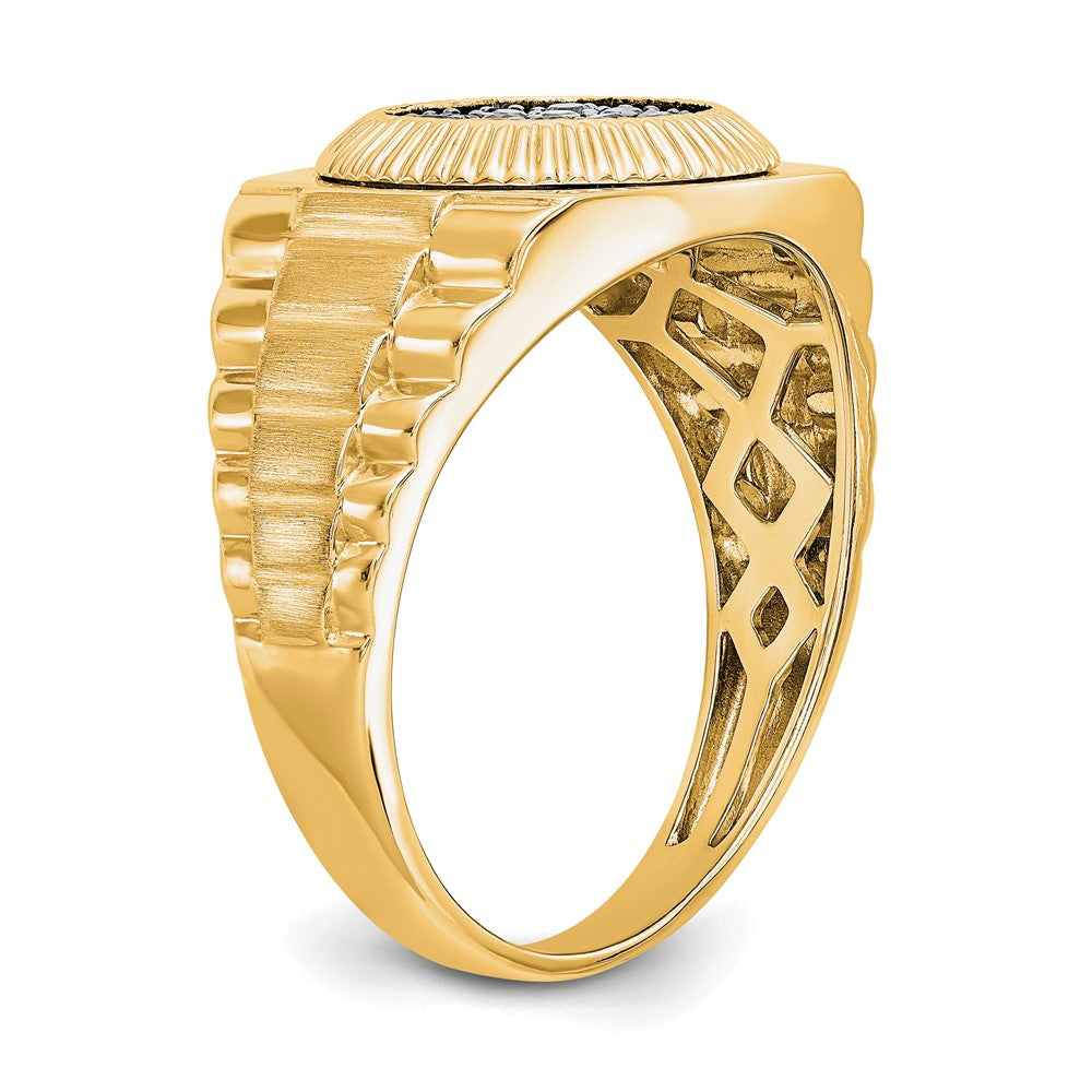 True Origin Men's Lab Grown Diamond VS+ F+ Complete Heirloom Ring