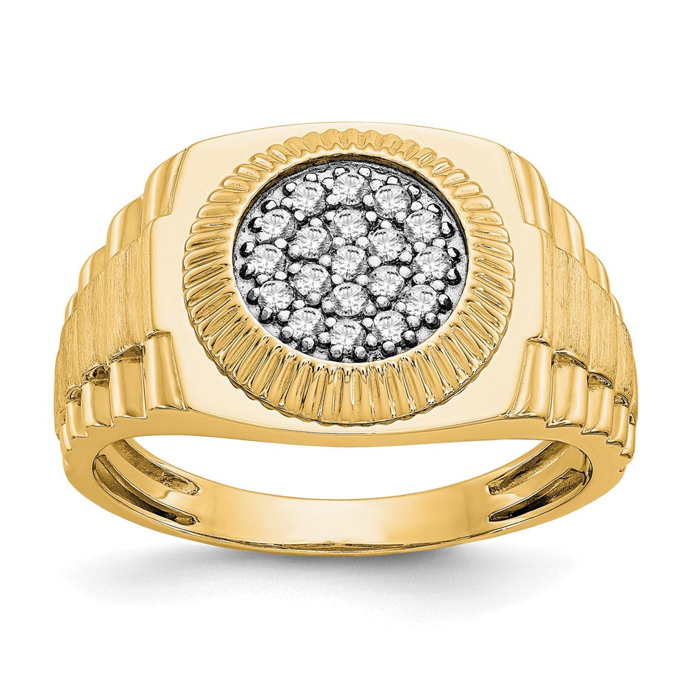 True Origin Men's Lab Grown Diamond VS+ F+ Complete Heirloom Ring