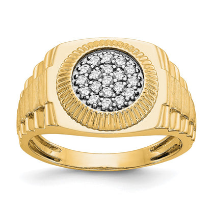 True Origin Men's Lab Grown Diamond VS+ F+ Complete Heirloom Ring