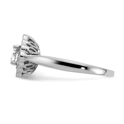 True Origin and Lab Grown Diamond VS+ F+ Semi-Mount Round Halo Engagement Ring