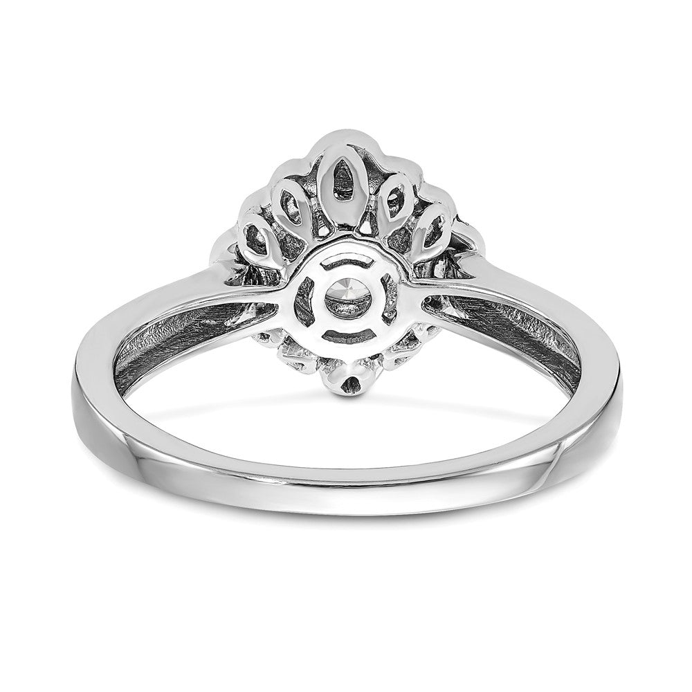 True Origin and Lab Grown Diamond VS+ F+ Semi-Mount Round Halo Engagement Ring