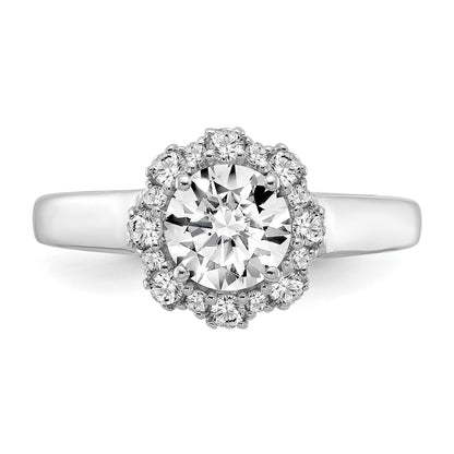 True Origin Lab Grown Diamond VS+ F+ Semi-Mount Round Halo Engagement Ring