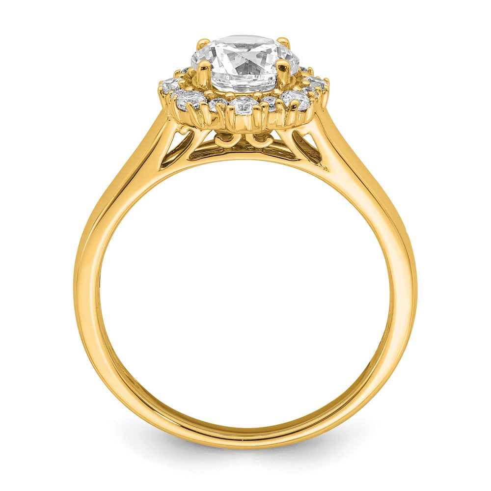 True Origin Lab Grown Diamond VS+ F+ Semi-Mount Round Halo Engagement Ring