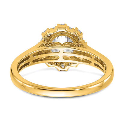 True Origin Lab Grown Diamond VS+ F+ Semi-Mount Round Halo Engagement Ring