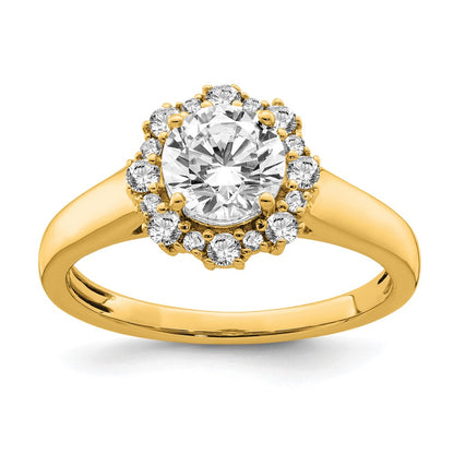 True Origin Lab Grown Diamond VS+ F+ Semi-Mount Round Halo Engagement Ring