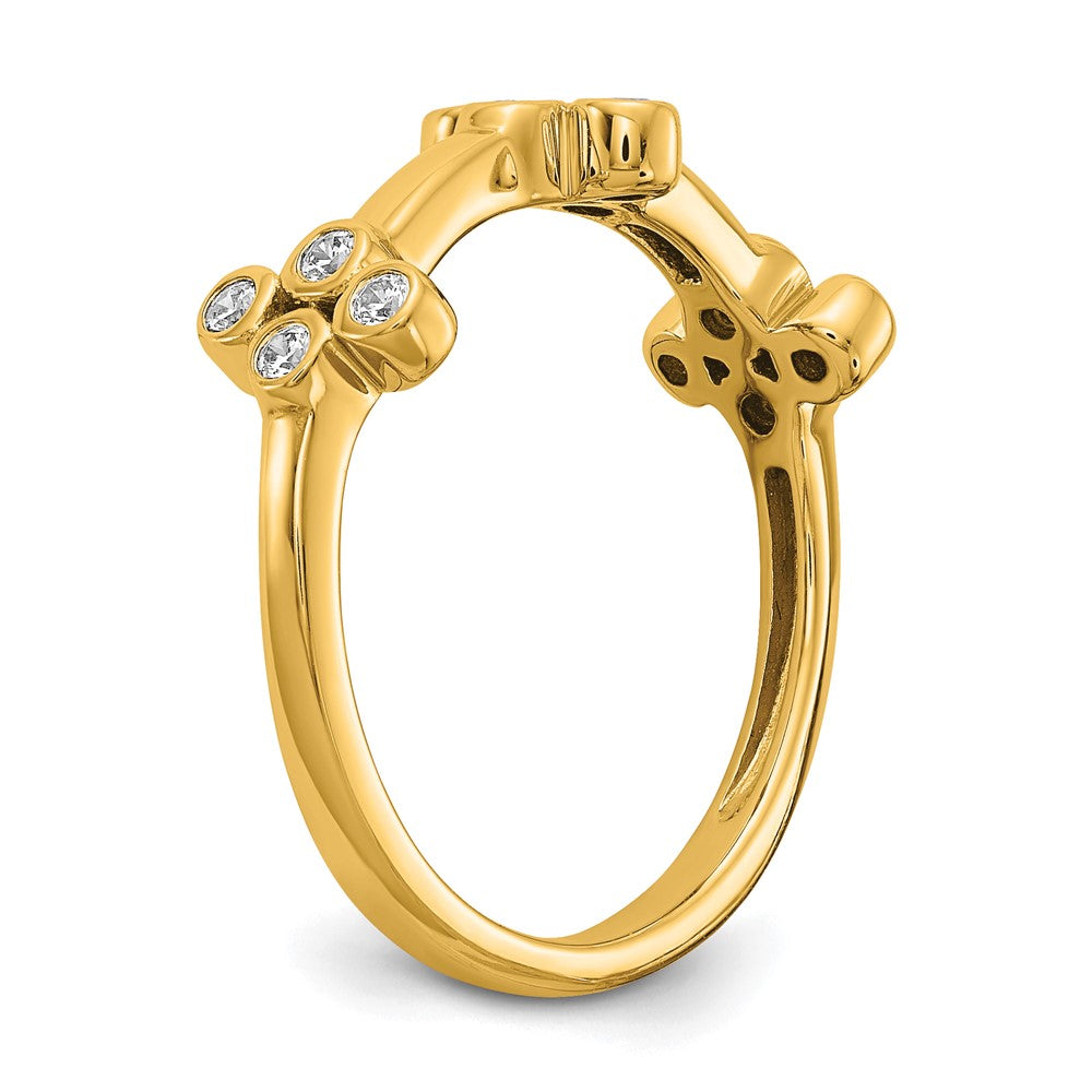 True Origin Lab Grown Diamond VS+ F+ Bloom Complete Fashion Ring