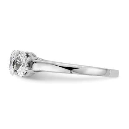 True Origin Lab Grown Diamond VS+ F+ Complete Oval Five Stone Ring