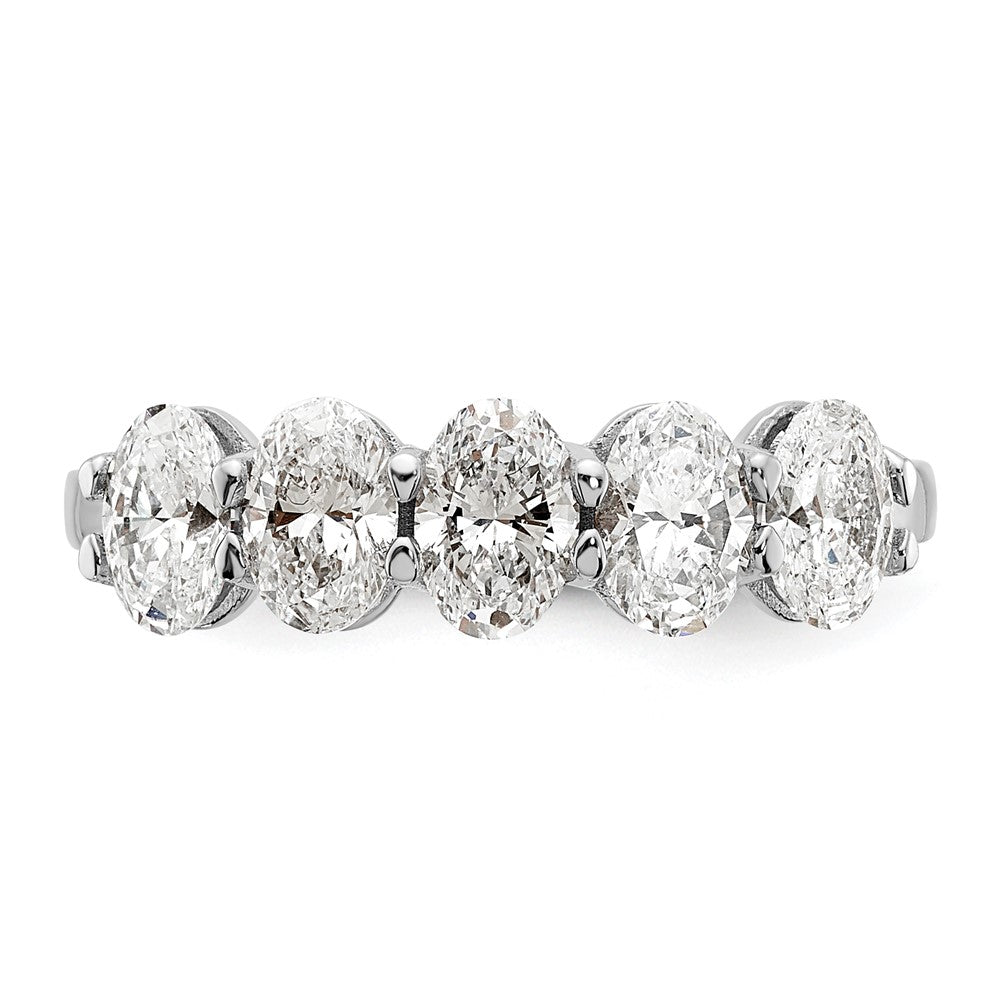 True Origin Lab Grown Diamond VS+ F+ Complete Oval Five Stone Ring